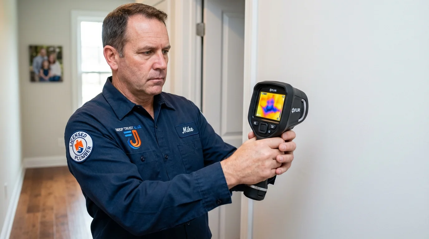 Thermal imaging leak detection by Johns Plumbing LLC in Cut Off